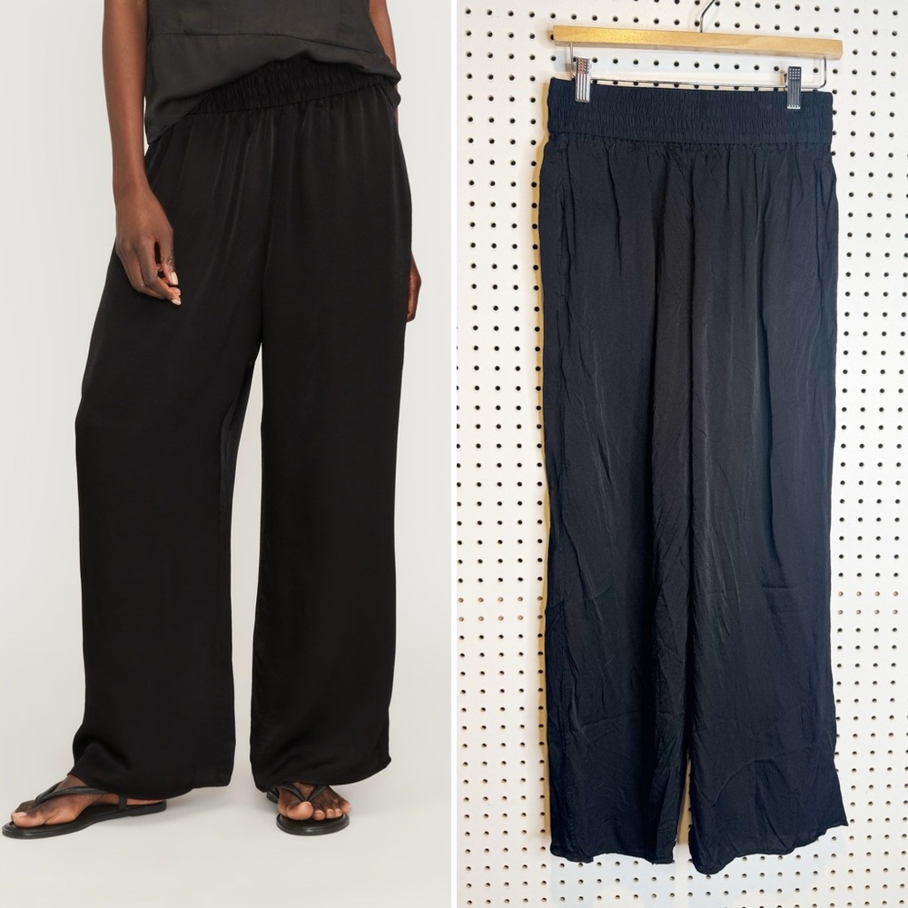 Everlane‎ | The Satin Pull-On Pant in Black Sz. S